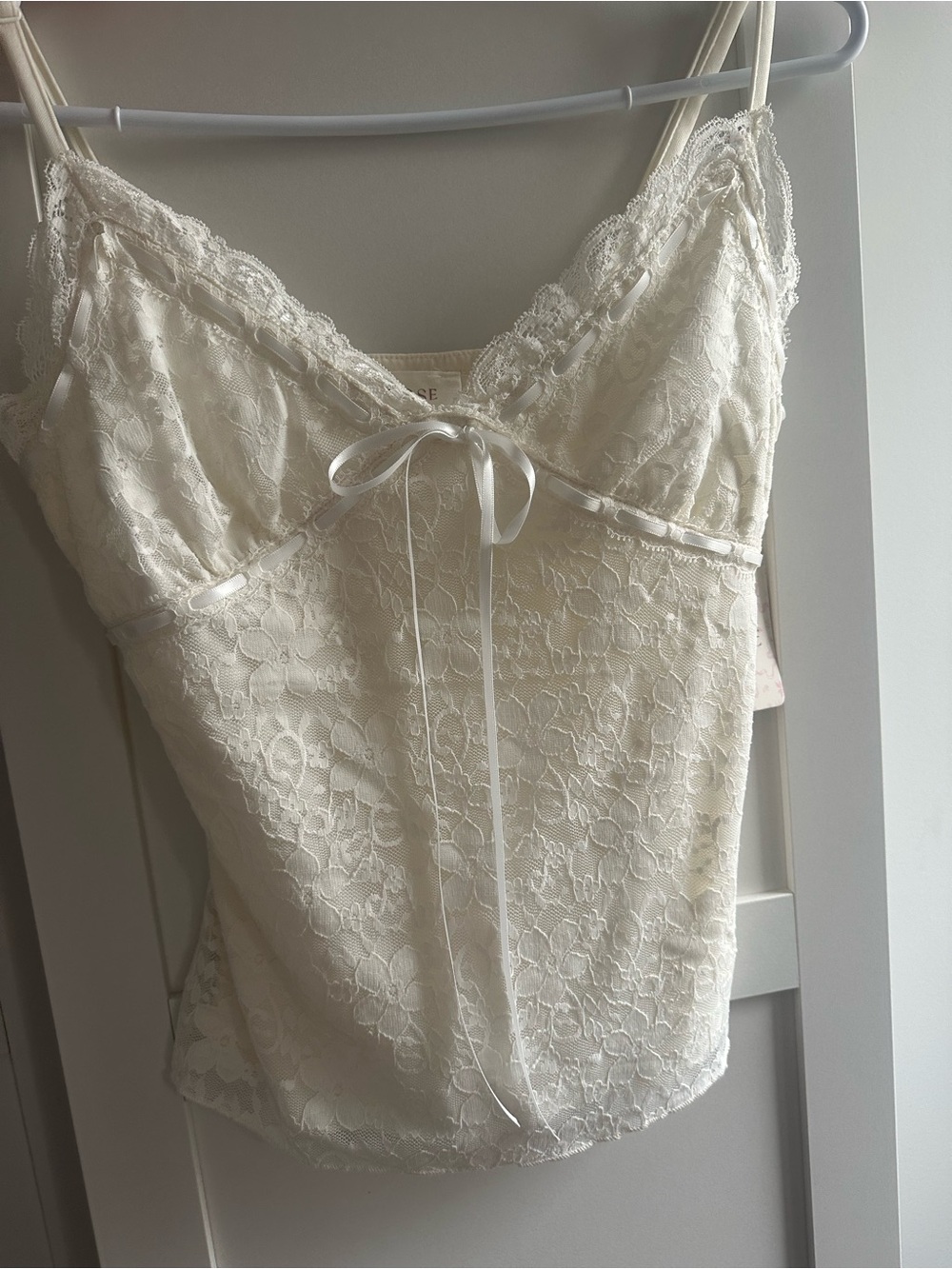 White lace cami